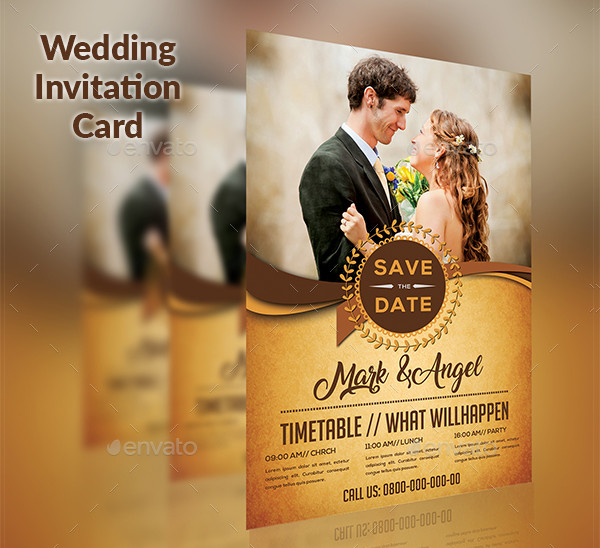 Floral Wedding Invitation Templates
