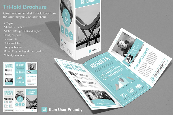 Minimalist Corporate Trifold Brochure Template