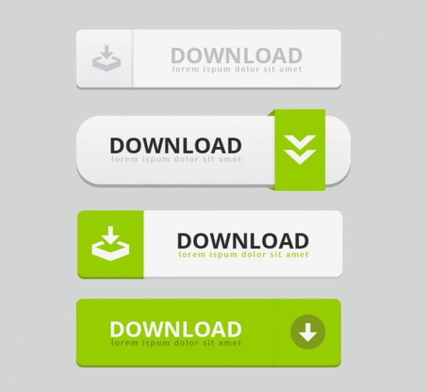 Free Vector Download Buttons