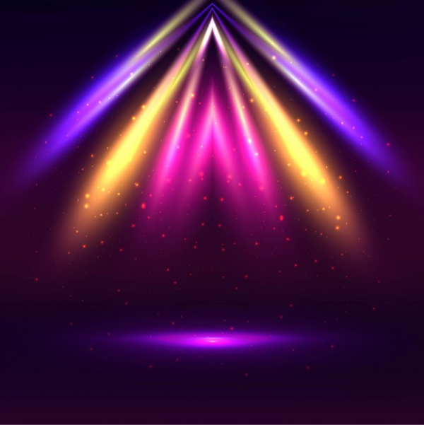 Modern Spotlight Colorful Background