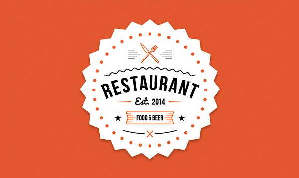 Modern Burger House Logo Template