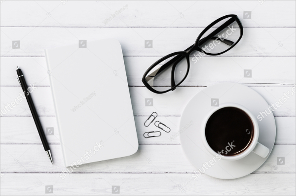 Blank Notebook Mock-Up