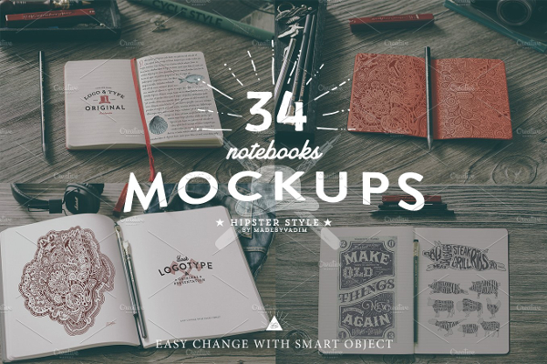 Great Notebook Mockups