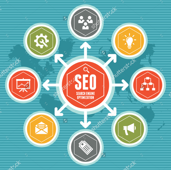 SEO Infographic Concept Icons