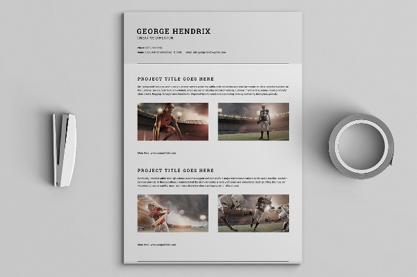 All in One Single Page Resumes Pack