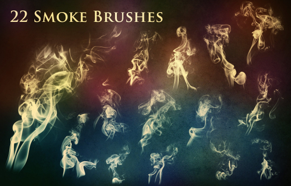 22 Decorative Smoke and Fire Brushes