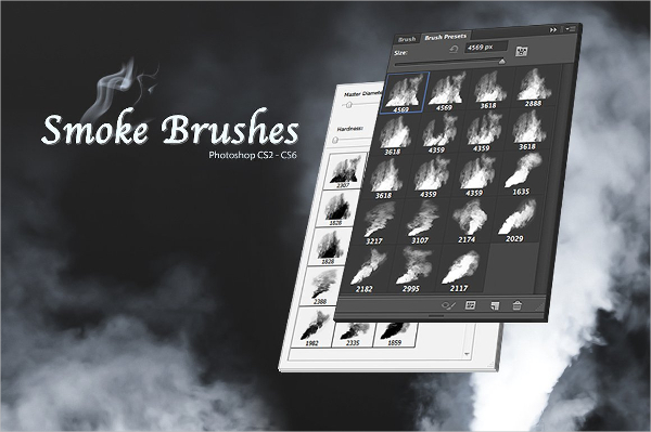 High Quality Smoke Brush Pack for Photoshop