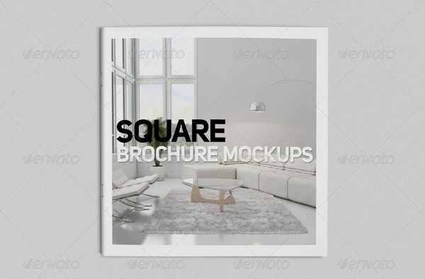 Square Brochure Mockups