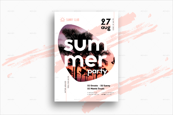 Summer Party Event Poster Template
