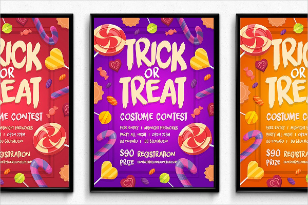 Summer Halloween Poster Templates