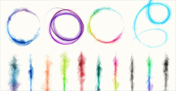 Vector Smoke Brush Isolated