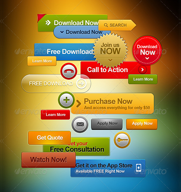 Clean Web Button Kit
