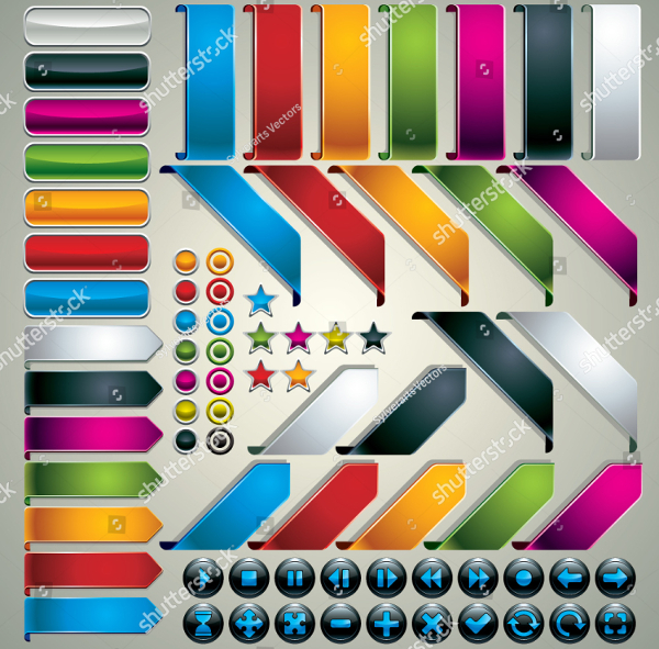 Set of Web Design Buttons