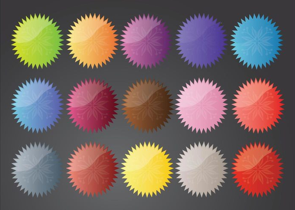 Flower Star Buttons Free