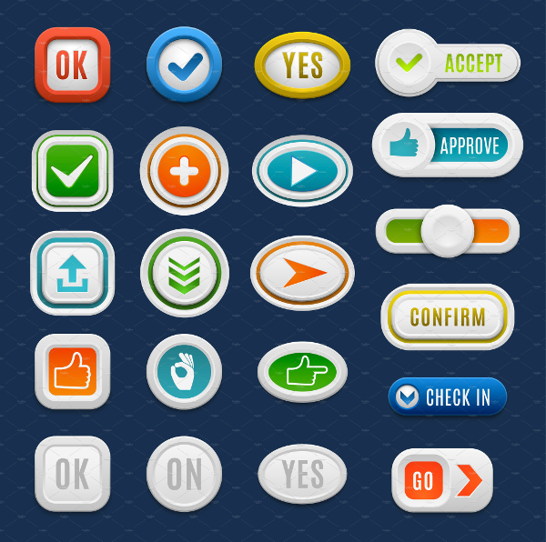 Web Vector Button Set