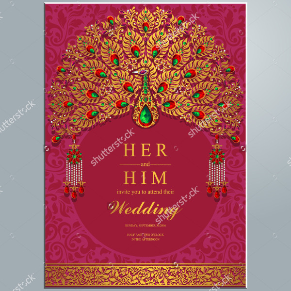 Wedding Abstract Card Invitations  Background