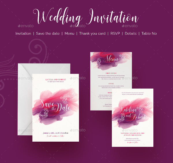Professional Wedding Cool Invitation Templates
