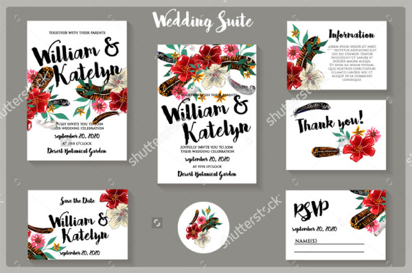Printable Wedding Template Invitations
