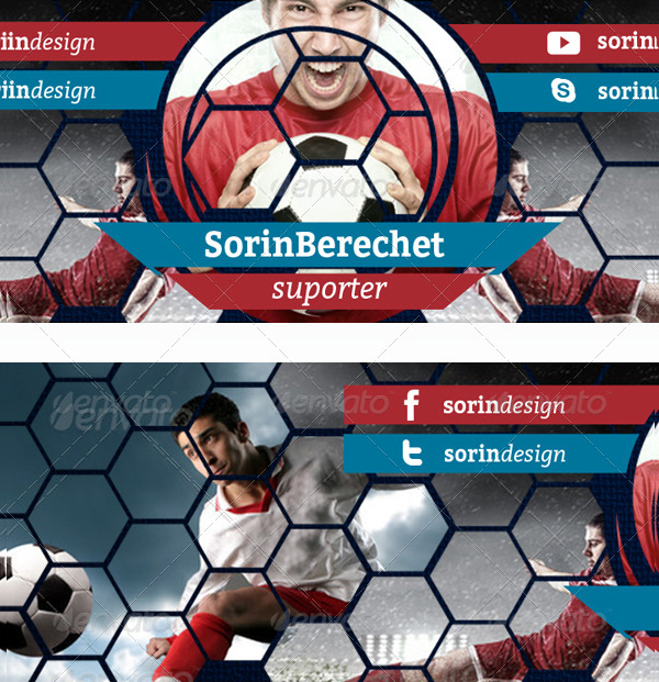 Youtube Soccer Banner Template