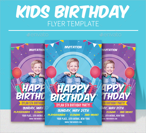 Birthday Kids Flyer Template