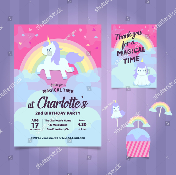 Colorful Birthday Invitation Template
