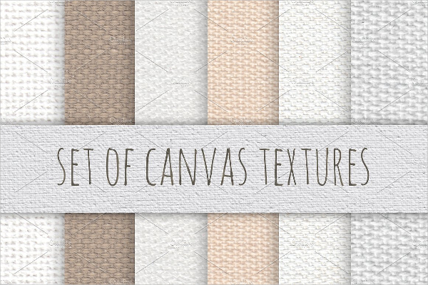 Set of Canvas Designs Textures