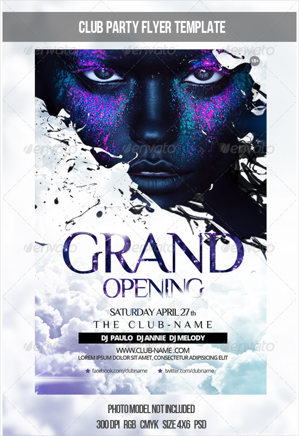 Club Opening Poster Template