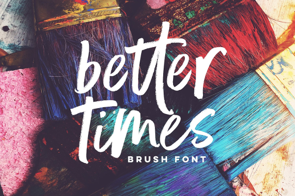 Better Times Brush Font