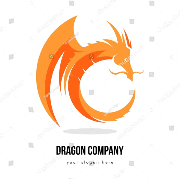 Editable Dragon Business Logo Template