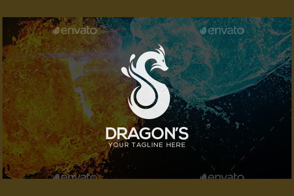 Dragon Fire Logo Template