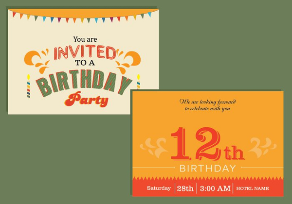 Free Happy Birthday Invitation Card