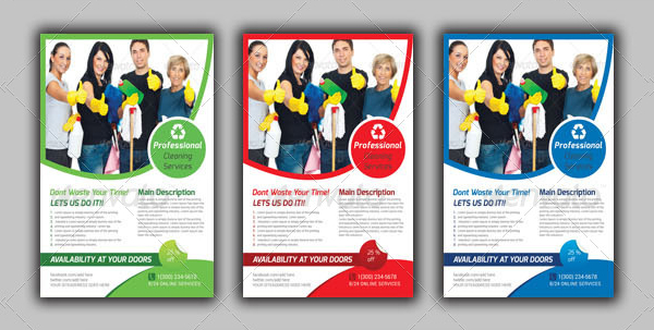 House Cleaning Vintage Flyer Template