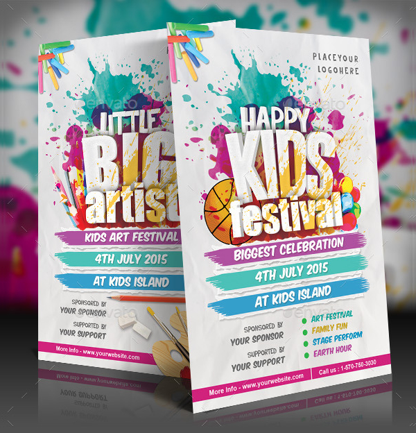 Happy Kids Festival Flyer Template