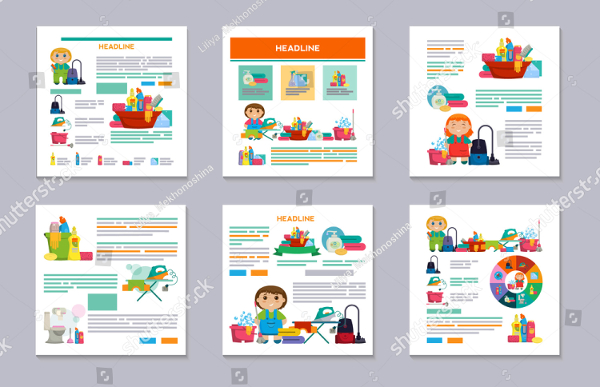 House Cleaning Set Flyer Design