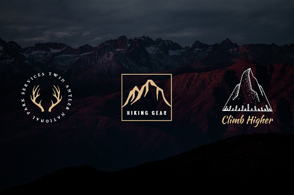 Vintage Outdoor Travel Design Logos