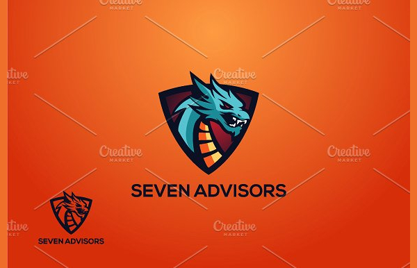 Dragon Colorful Logos Template