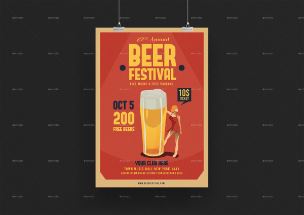 Perfect Winter Beer Festival Flyer Template