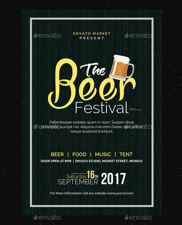 Beer Festive Season Flyer Template