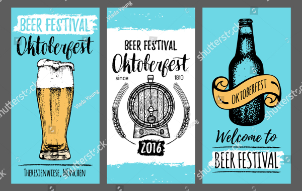 Vintage Beer Fest Card Flyer Template