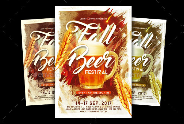 Fall Beer Festival Template Flyer 