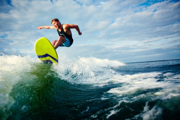 Free Water Surfer Riding Photoshop Action