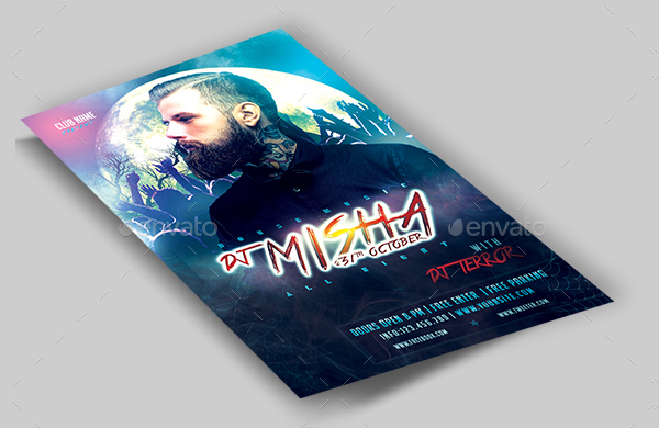 Halloween DJ Flyer Design Template