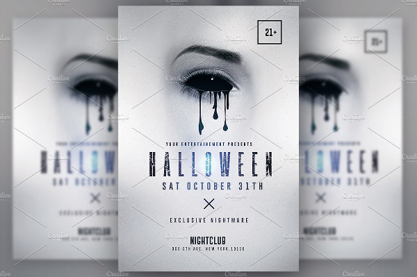 Halloween Minimalist Flyer Template