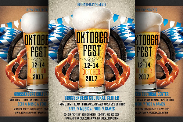 Modern Beer Fest Event Flyer Template
