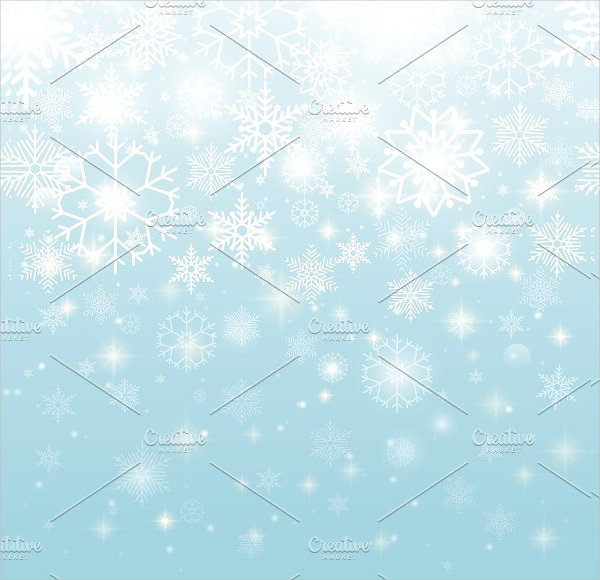 Beautiful Snowflakes Print Pattern