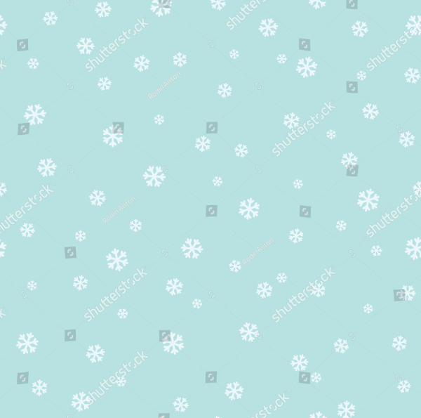 Simple Snowflakes Vector Pattern