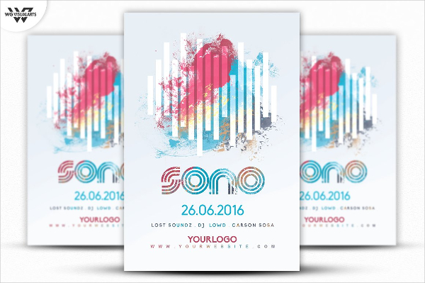 Abstract Art Event Design Flyer Template