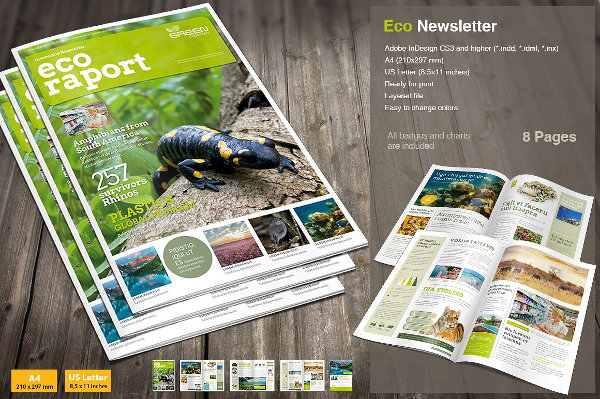 Eco Newsletter Business Templates