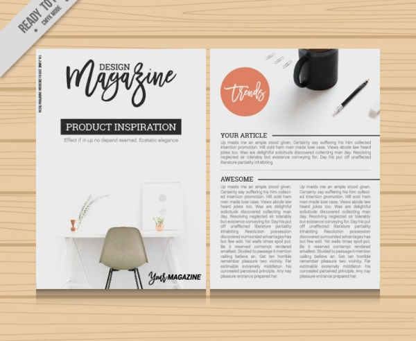 Free Business Magazine Design Template