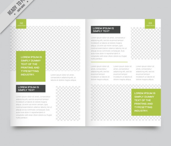 Free White Business Magazine Design Templatev